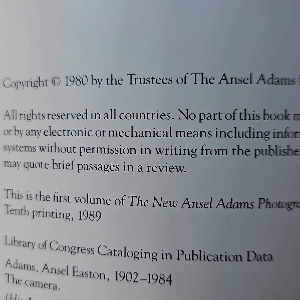 Ansel Adams The Camera Book
